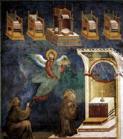 GIOTTO di Bondone Vision of the Thrones china oil painting image